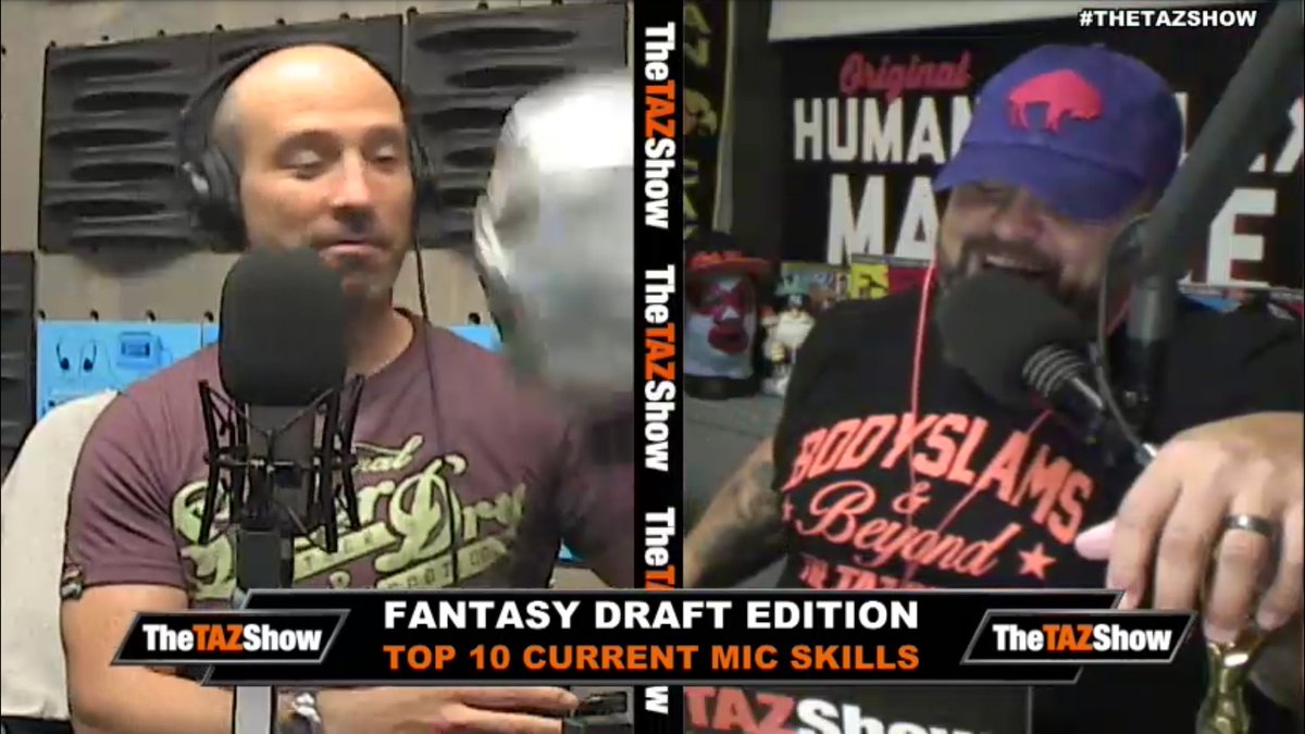 Badmoneyslim's tweet photo. This #FantacyDraftEdition on the #FridayEdtion of @TazShowLive w/@OfficialTAZ is great so far...
#TheTazShow
https://t.co/F3geh8fDHl https://t.co/x5nSlgL3k6