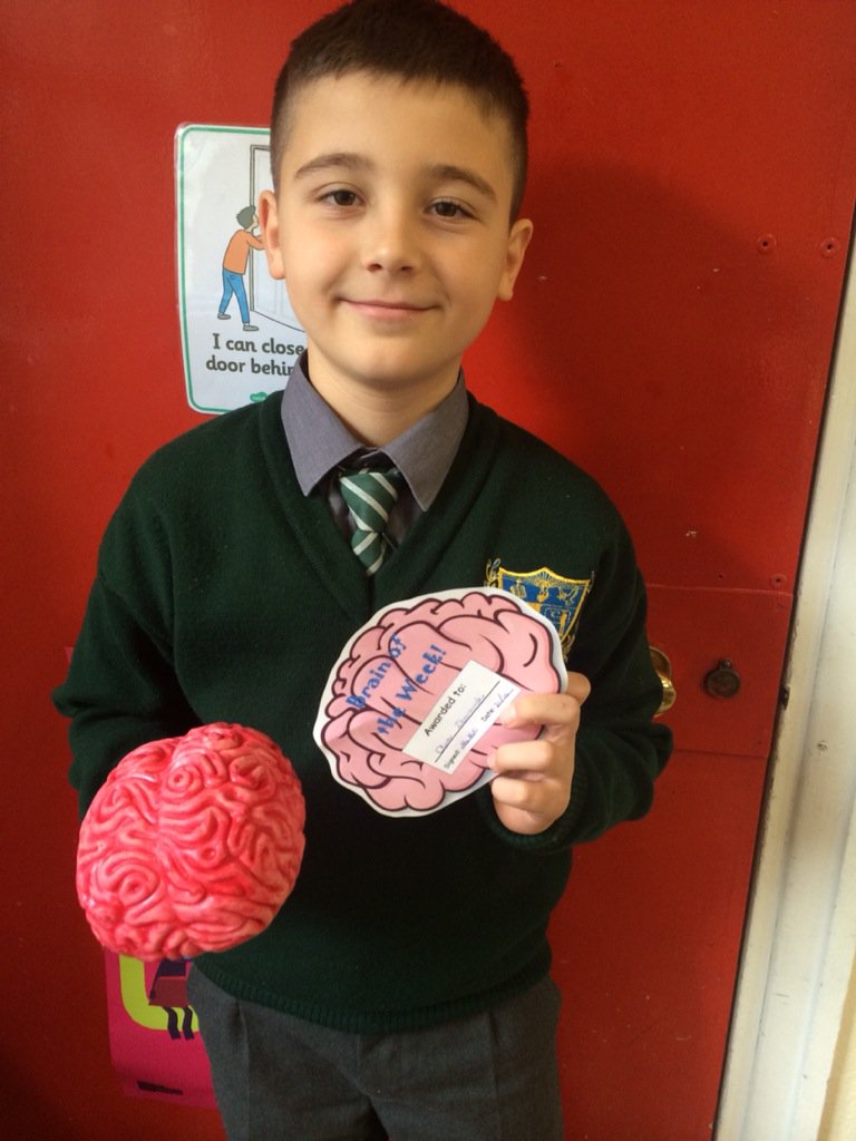 MsMcCFranner's tweet photo. Well done Oliver! Our #brainoftheweek today! #franner #brightminds https://t.co/GeJrEYuGlz