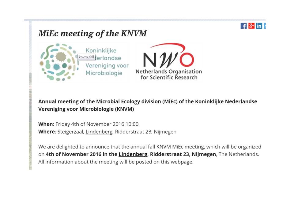 msmjetten's tweet photo. hungry for more fascinating #microbiology after #gmm2016 visit Nijmegen 4th of november next #knvm fall meeting https://t.co/oVz4DYVTs6 https://t.co/nMLobu2vHa