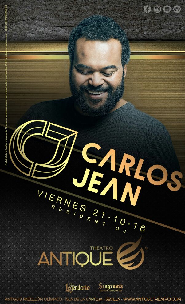 Súper viernes en #ANTIQUE con #CARLOSJEAN !
●Lista de #ALBERTOMARIN de 00-02 Gratis!!
Tlf:659197593