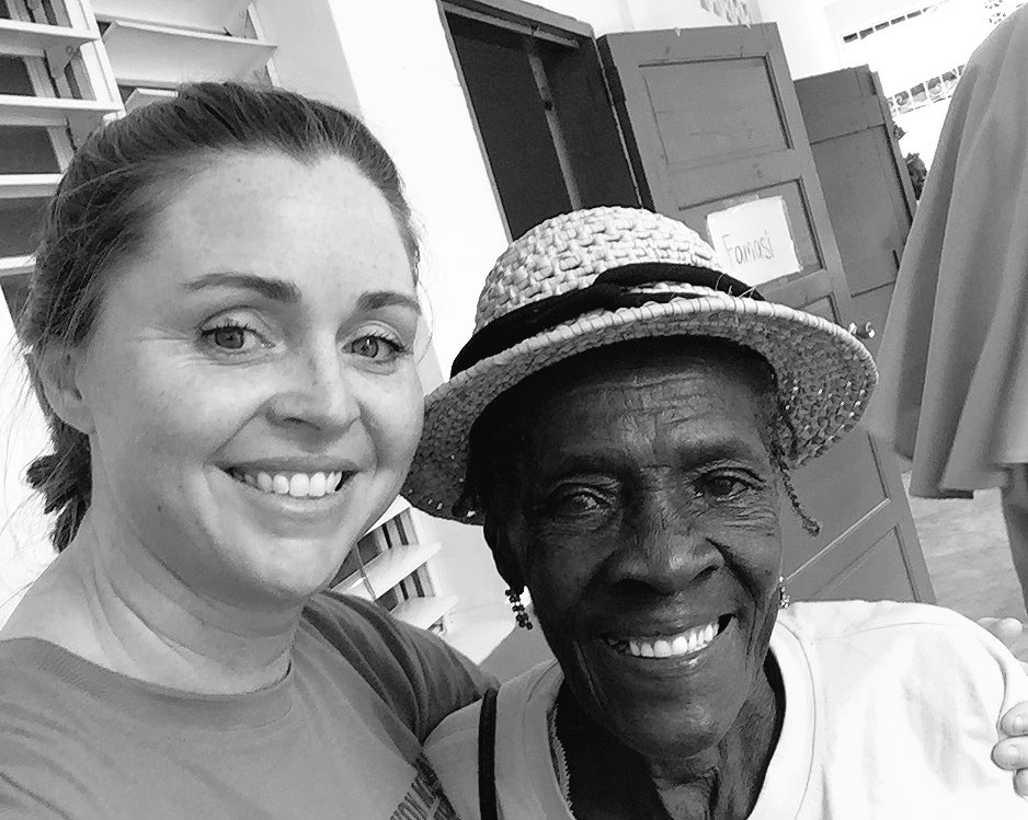 Took a pic last year b/c she was afraid she wouldn't be alive when I came back. This time she said she'll see me next visit. #Hope