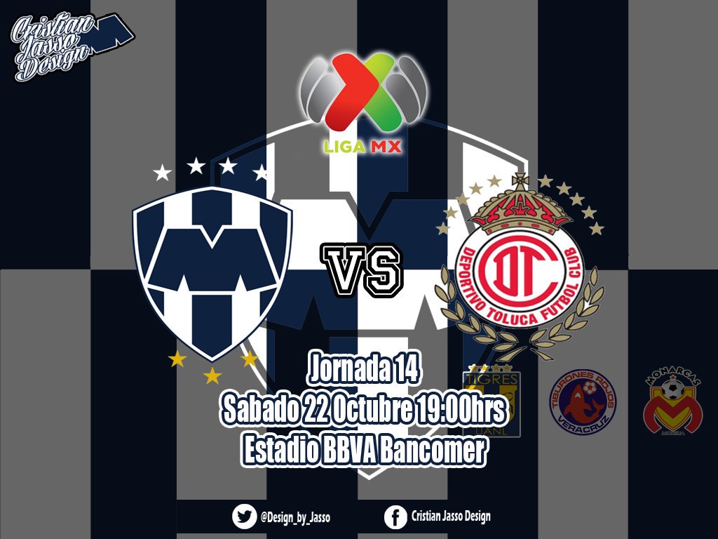 Design_by_Jasso's tweet photo. 🏆 J14 Liga MX
⚽ @Rayados vs @TolucaFC 
📆 Oct 22
🕔 19:00hrs
📺 Sky
📍 Estadio BBVA Bancomer
#VamosRayados 💪 https://t.co/cFTjebClIn