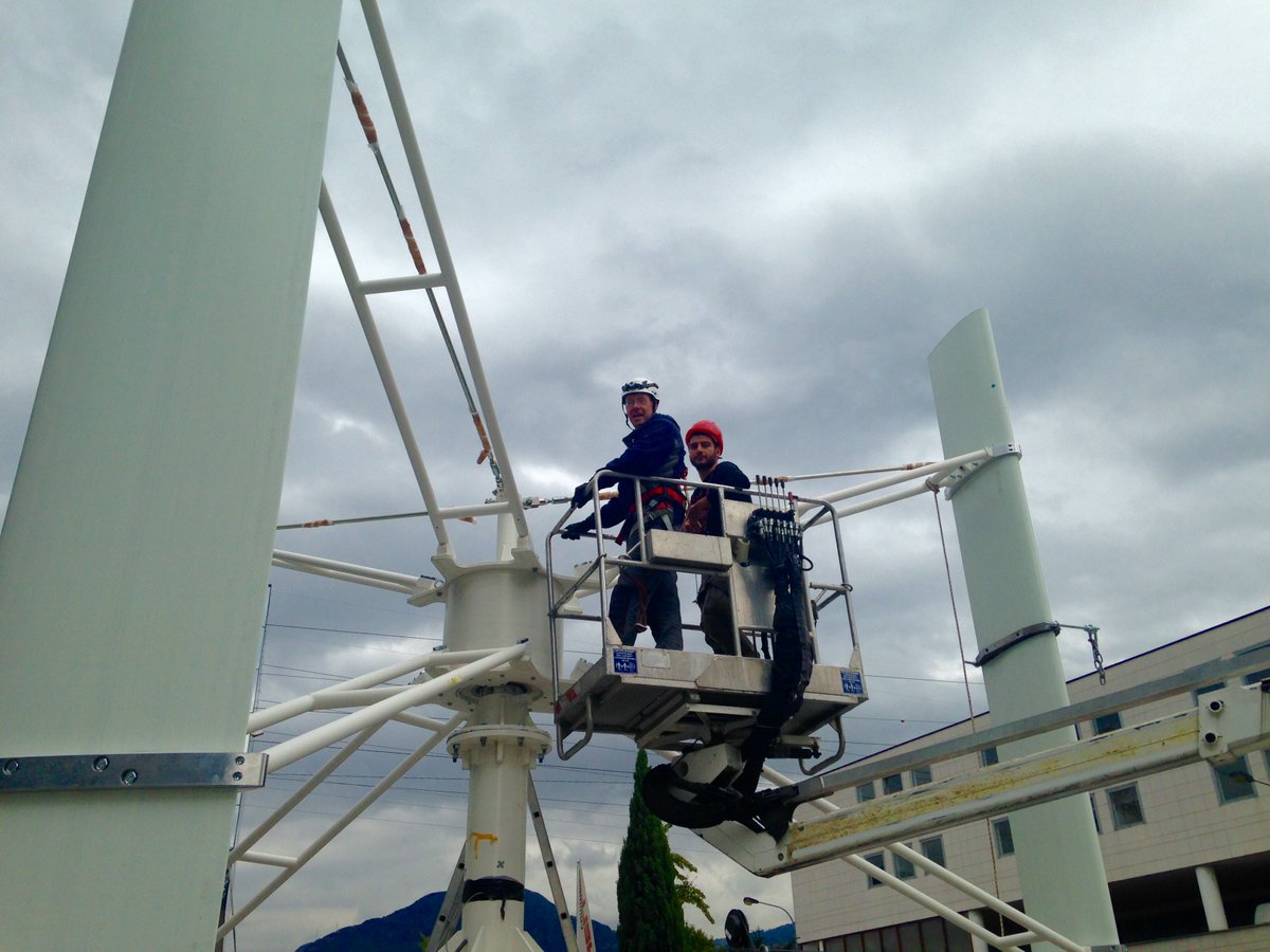 Test SA40. In collaboration with #Enea .  #Turbine to the #Antarctic October2016