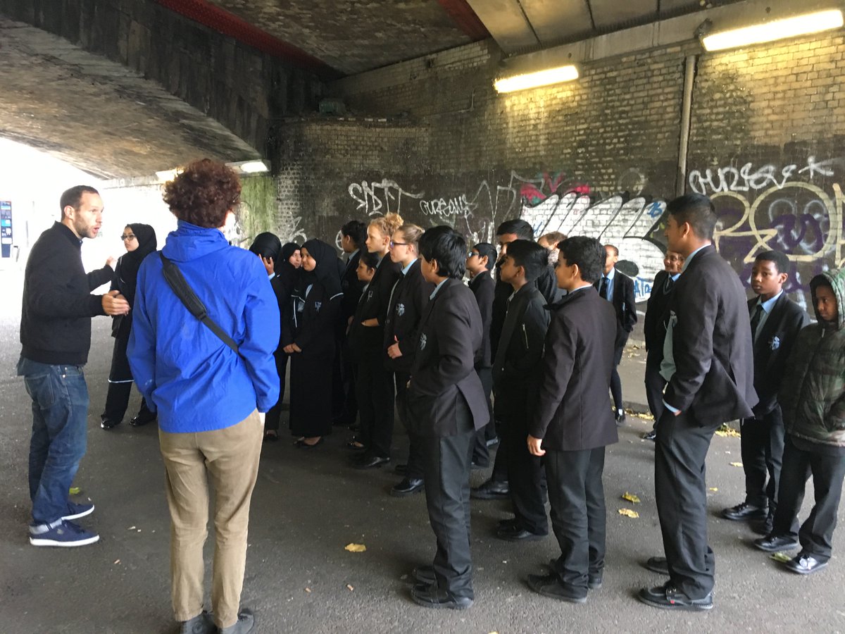 Looking at underpass before working with @sustrans backed artist on design 2 improve surroundings for pedestrians &amp; cyclists.