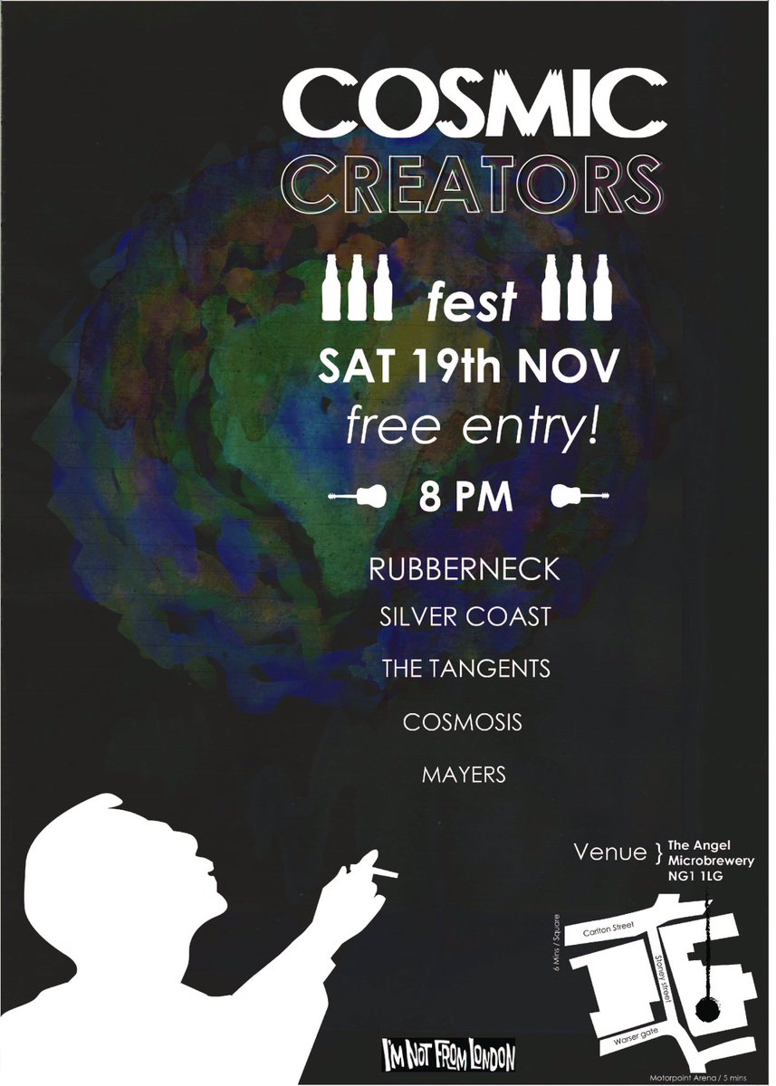 tomwpom's tweet photo. #cosmiccreators #FREE #festival Knew and approved poster :P come down guys and enjoy! https://t.co/Wx5rzC6CSr