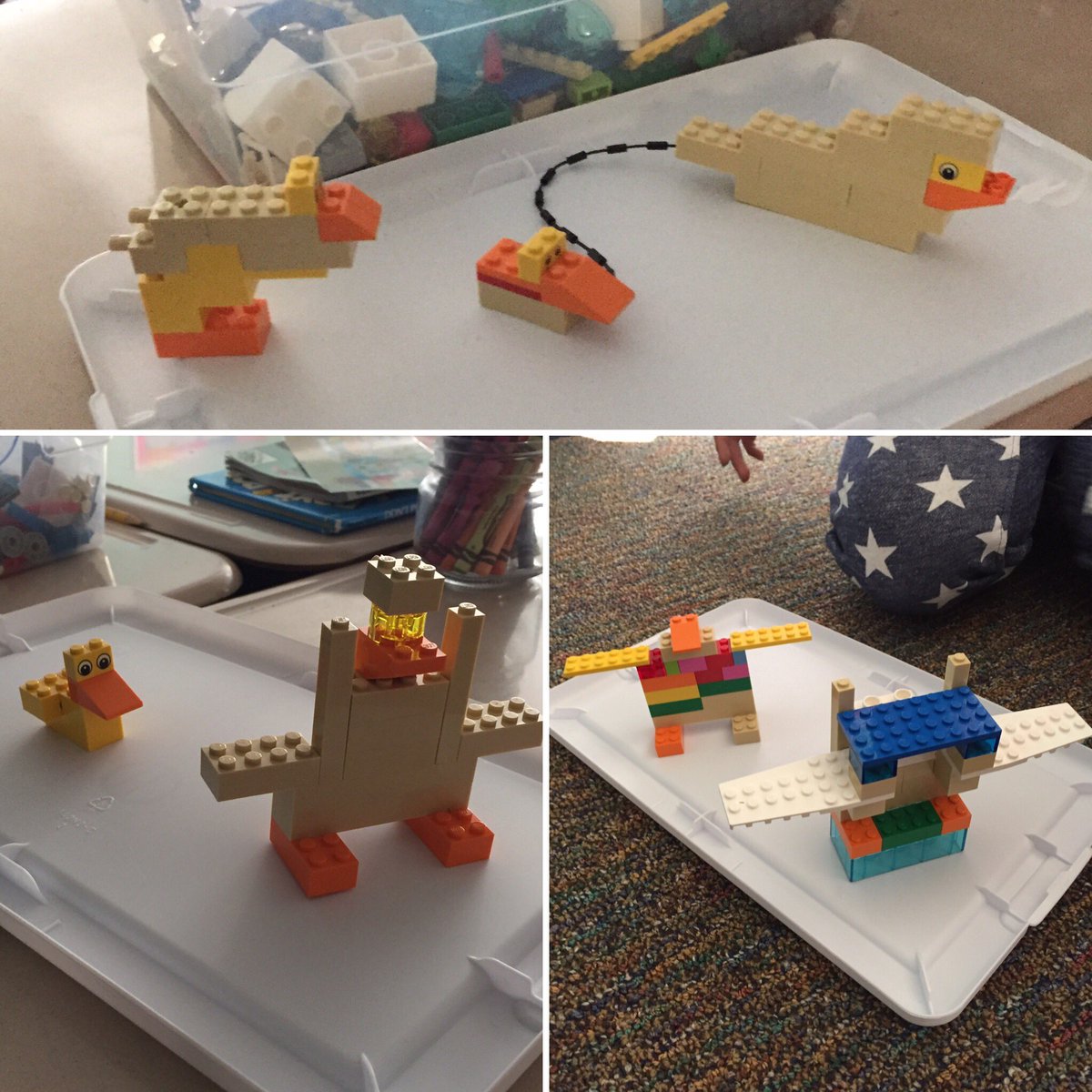 3rd&amp;4th graders investigate #LegoSeriousPlay by building cool stuff &amp; explaining their choices to peers! #bulldogpride