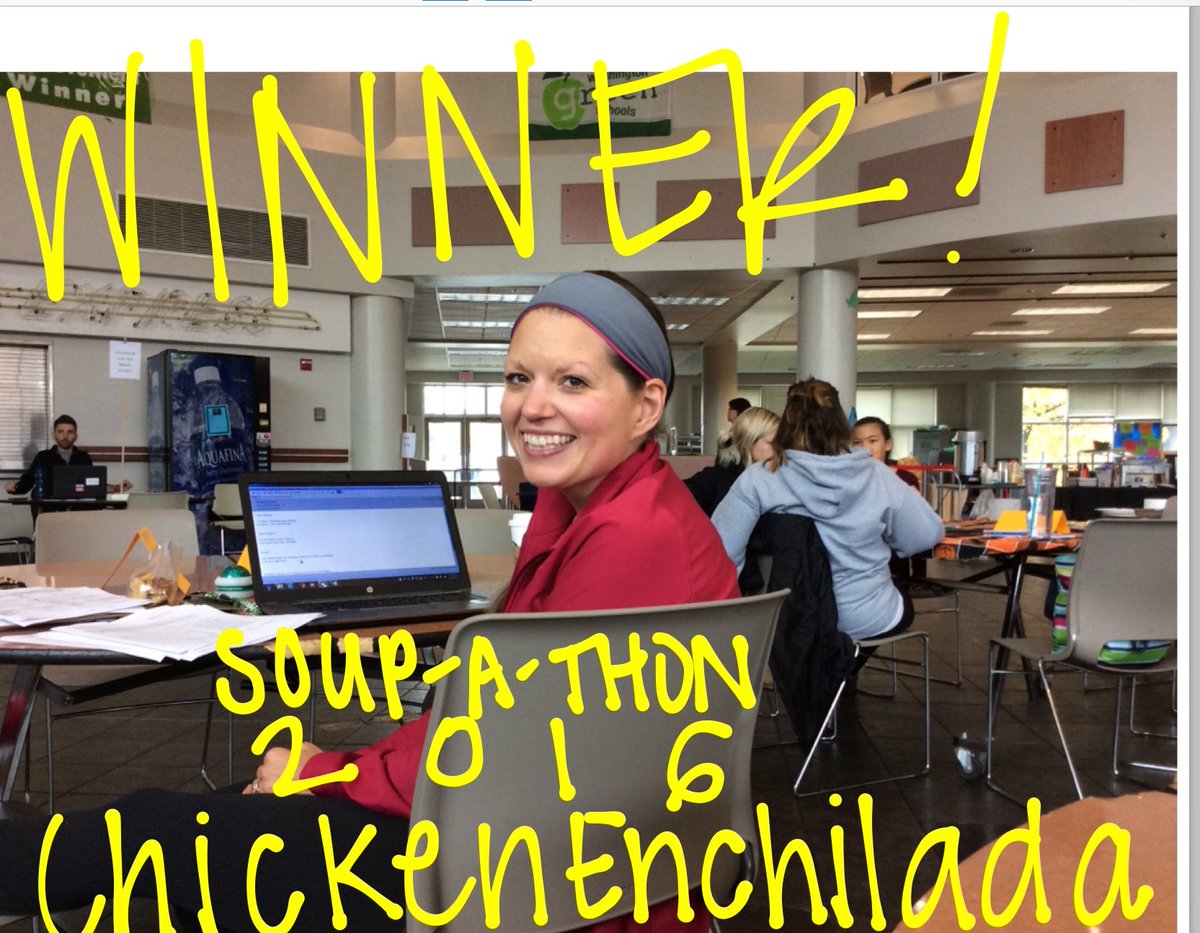 Annakfenton's tweet photo. Congrats Hartwig for winning the soup-a-thon. All were delicious! #yum #soup https://t.co/dmTY95sl2V