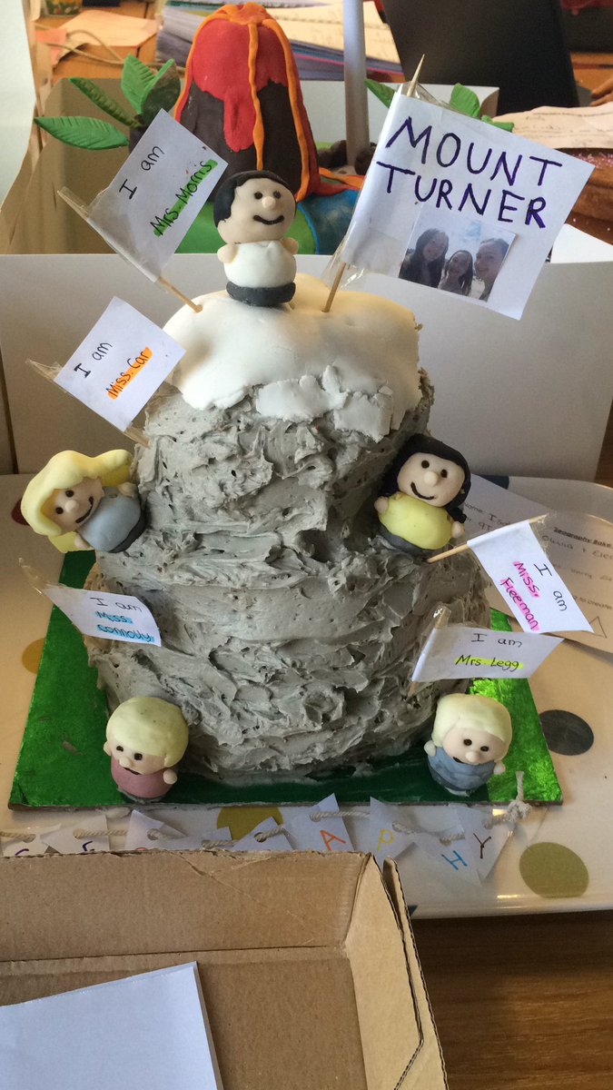 GoffsGeography's tweet photo. Well done to our 2nd place winners Eleanor, Olivia and Isabelle Turner with their magnificent 'Mount Turner' with the dept also included 🌎🎂 https://t.co/4c4qNMNkra