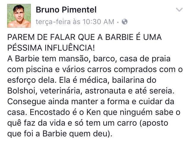todanine's tweet photo. HAHAHAHAHAHAHAHAHA. #amoBarbie #Barbiefeminista https://t.co/9BXRVdYUFB
