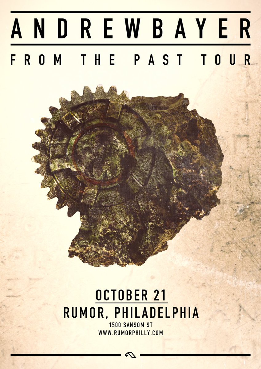 One of our fave artists from our fave label. Tonight will be eerrrrmazing 💖⛅

<a href="/andrewbayer/">Andrew Bayer</a>'s From the Past Tour

andrewbayerphl.nightout.com