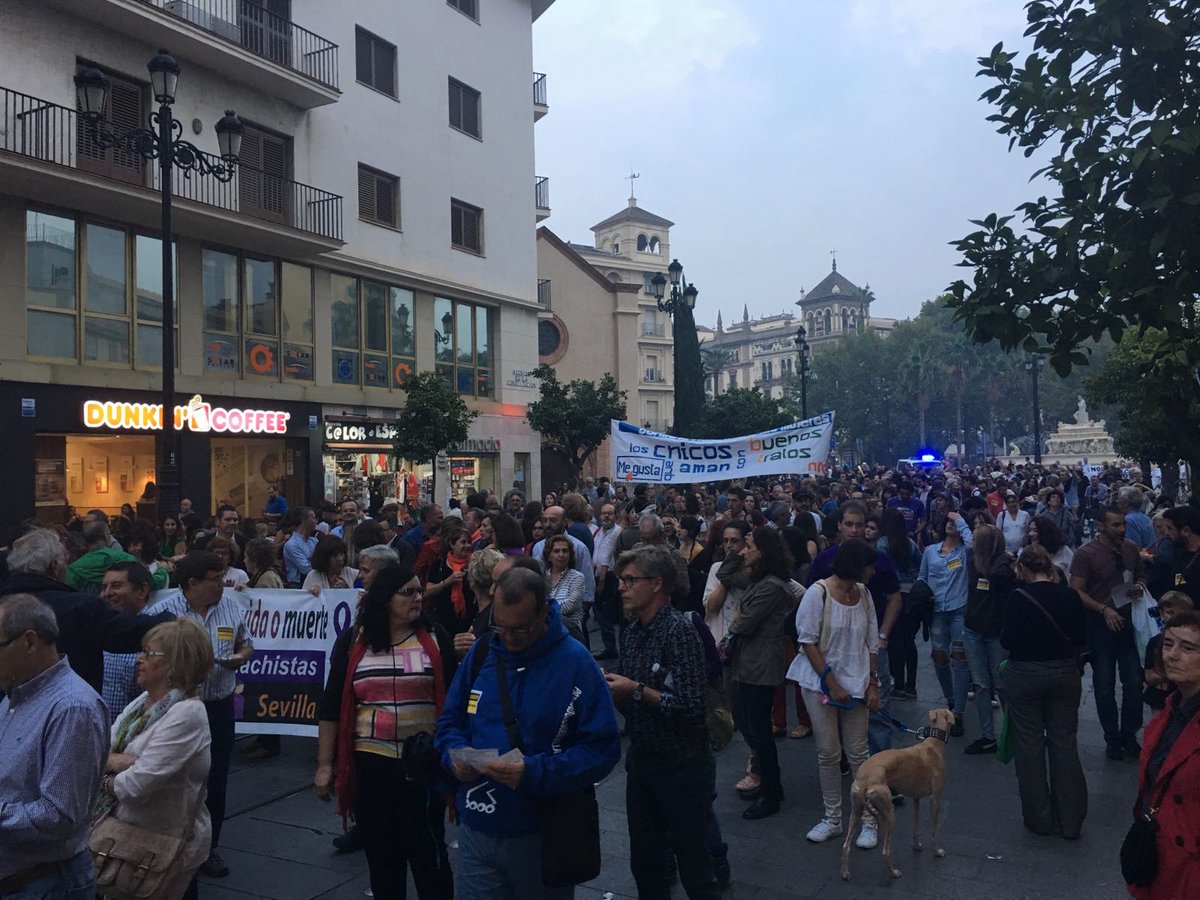 Igualdad_Jerez's tweet photo. #21oct2016 En la Manifestación Hombres contra las Violencias Machistas en #Sevilla #HombresPorLaIgualdad #machismoESviolencia https://t.co/TK40ax8er4