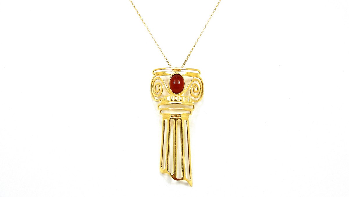 Andrianna_Paros's tweet photo. https://t.co/hAGaT5wKZ4 #jewelry #ancient #greek #ancientgreece #ioniccolumn #carneol #silver #goldplated https://t.co/HF2Xnm5hOX