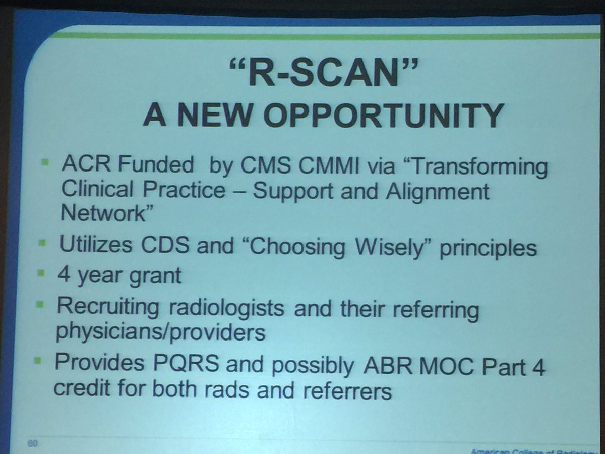 zaidirad's tweet photo. @ThorwarthMD pointing out #rscan as the platform for #choosingwisely engagement and CDS #EDI2016 @CMSinnovates @grebeccahaines @RadiologyACR https://t.co/dF5ju69dO6