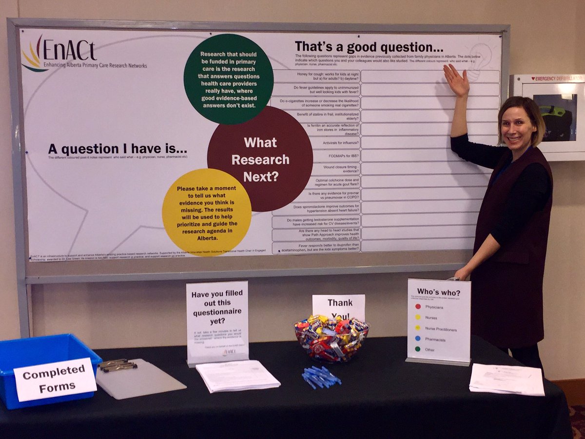 EnACt_Ab's tweet photo. We are ready to go here at #PEIPcon2016. What #research questions do YOU have? #primarycare #albertahealthcare @TOP_AB @ABFamDocs https://t.co/7HvKoCG62Q