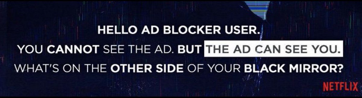mserdark's tweet photo. #Netflix'in bu yaratıcı reklam kampanyasından mı yoksa Black Mirror'ın yeni sezonundan mı daha çok heyecanlandım bilemiyorum. #iyifikir. https://t.co/IMH3oJiNPV