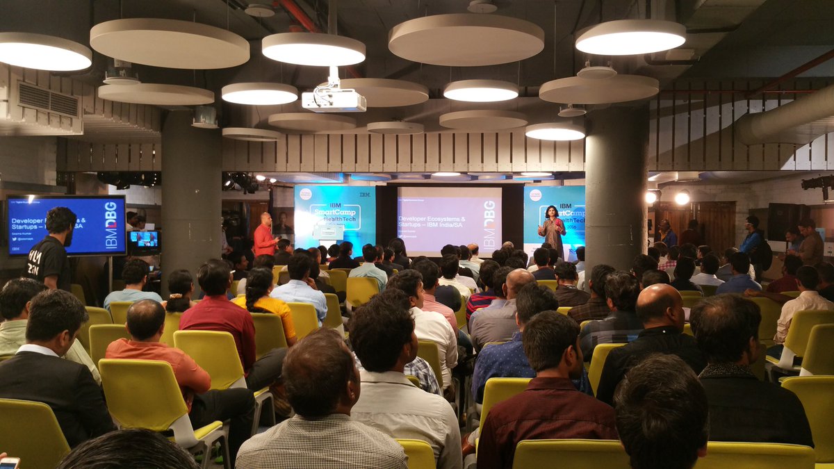 <a href="/seemapk/">Seema Kumar</a> kickstarts the grand finale of  #IBMSmartCamp in #HealthTech at THub in Hyderabad <a href="/radhesh_k/">Radhesh Kanumury</a> <a href="/SachinKumarRS1/">Sachin Kumar R S</a> <a href="/yukteshc/">Yuktesh Chintamadaka</a> @RiyaMRoy