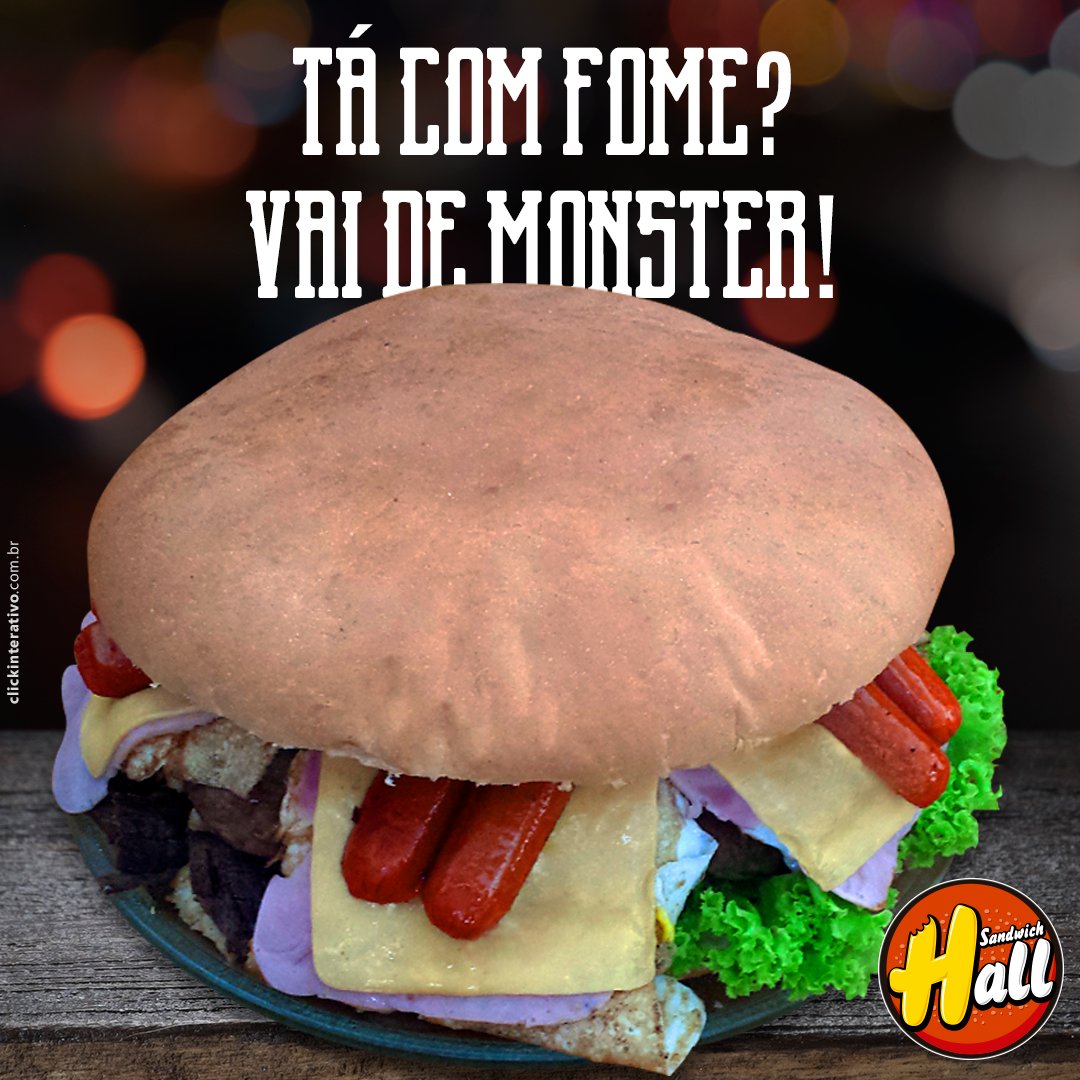 SandwichHall's tweet photo. Todo mundo já está vindo garantir o seu!
#SandwichHall #Fome #MosterHall
https://t.co/m8VaWrD6bH https://t.co/0EPZMdmuHS