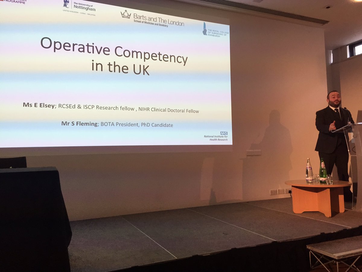 CMcIlhenny's tweet photo. @OrthopodReg takes the stage @RCSEd #FST2016 Faculty of Surgical Trainers Meeting to discuss operative competency in the U.K. https://t.co/uzhxRf2iK5