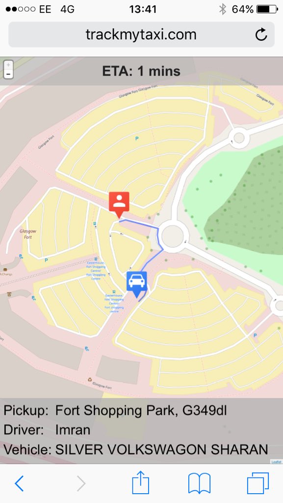 corts's tweet image. i like this...call a taxi, they message you with a tracking link for the cab #goodidea