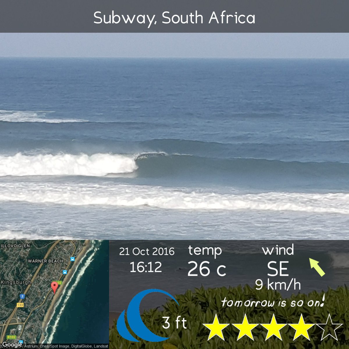 outdoortoolbox's tweet photo. Made with Surf Reporter. Available on Google Play. #surf #surfing #surfinglife #southafrica @WavescapeSA #surfreporter #apps #android https://t.co/s5bbQXww0J