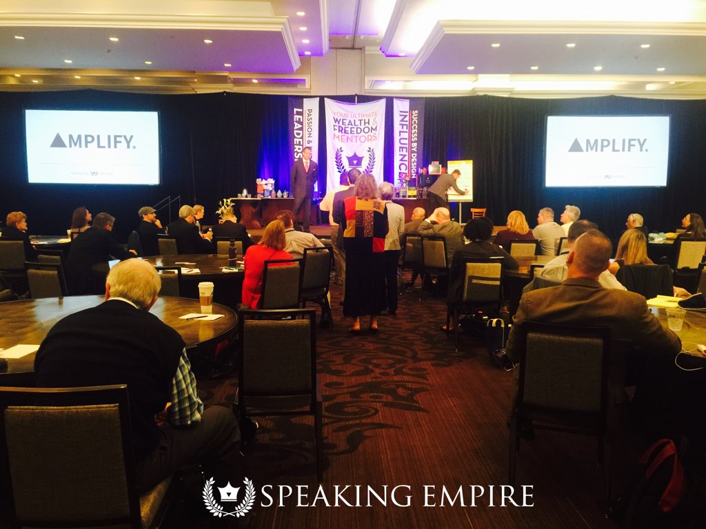 SpeakingEmpire's tweet photo. [AMPLIFY Week] Day 1 of #SpeakingEmpire the #AMPLIFYexperience @DaveVanhoose1 educating our Speaking Empire Family on the "Triangle" https://t.co/BS0VCp4Knr