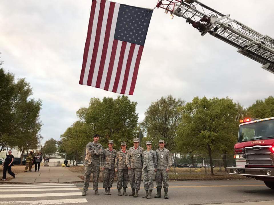 USNationalGuard's tweet photo. MT @TNMilitaryDept: TN #NationalGuard Airmen climbed 2,200 stairs today to honor firefighters who died on 9/11 https://t.co/7EkarvYcPw