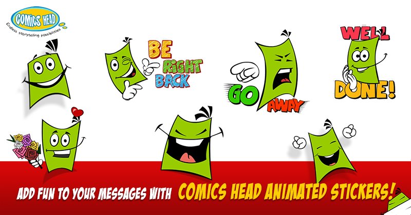 Comicshead's tweet photo. Check out the new Comics Head Animated stickers!
Link: https://t.co/E1FWhFVmvf #comics #sticker #iOS10 #iphone https://t.co/yh2jWkyUDP