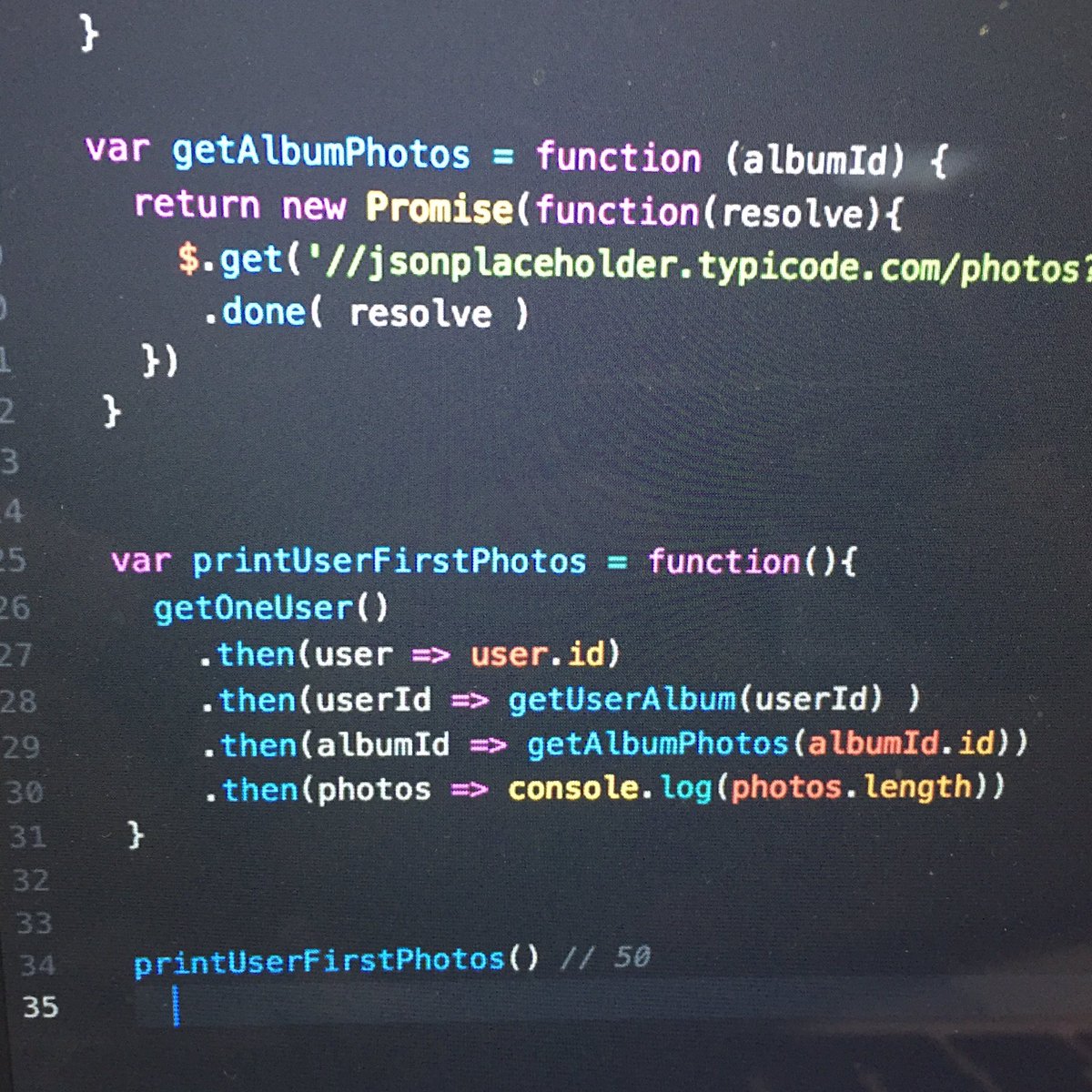 nucliweb's tweet photo. Hoy el equipo frontend de @SchibstedSpain aprendíamos a usar las Promises #javascript #learning https://t.co/Ib2zdmXDzr