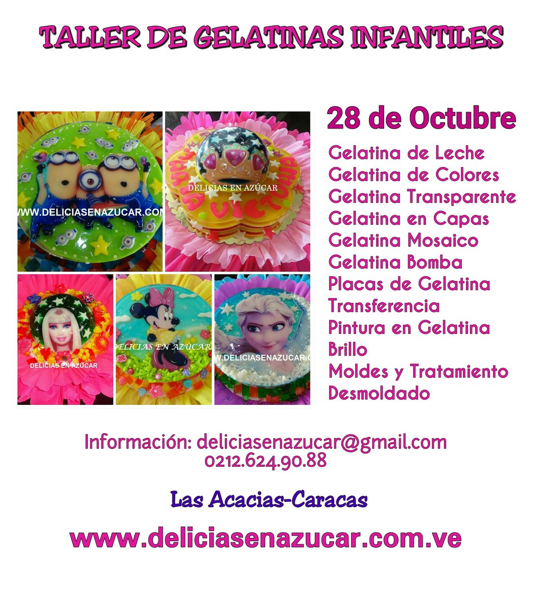 deliciasazucar's tweet photo. Ultimo taller por este año!! Inscripciones abiertas #caracas @decoratortas https://t.co/AqQl7k6T5b