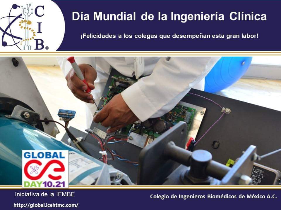 CIB_Mexico's tweet photo. Celebrando el Día Mundial de la Ingeniería Clínica. 
#GlobalCEDay https://t.co/waZ7e8d7pR