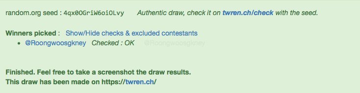 hellcasecom's tweet image. Winner: @Roongwoosgkney  
twren.ch/check#4qx0OGri…