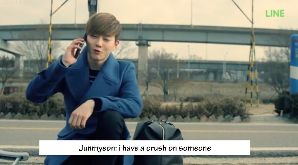 exo_fakesubs's tweet photo. Junmyeon has a crush. ft D.O https://t.co/OWdRC7kmRr