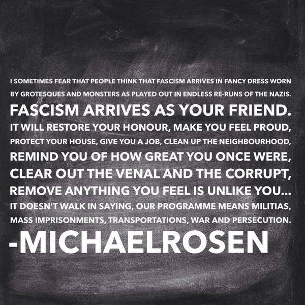 Will Jones (@will_totheleft) on Twitter photo This is a bad day for almost everything. But there's never a bad day to tweet <a href="/MichaelRosenYes/">Michael Rosen 💙💙🎓🎓 NICE 爷爷</a> on fascism again. This is a bad day for almost everything. But there's never a bad day to tweet <a href="/MichaelRosenYes/">Michael Rosen 💙💙🎓🎓 NICE 爷爷</a> on fascism again.