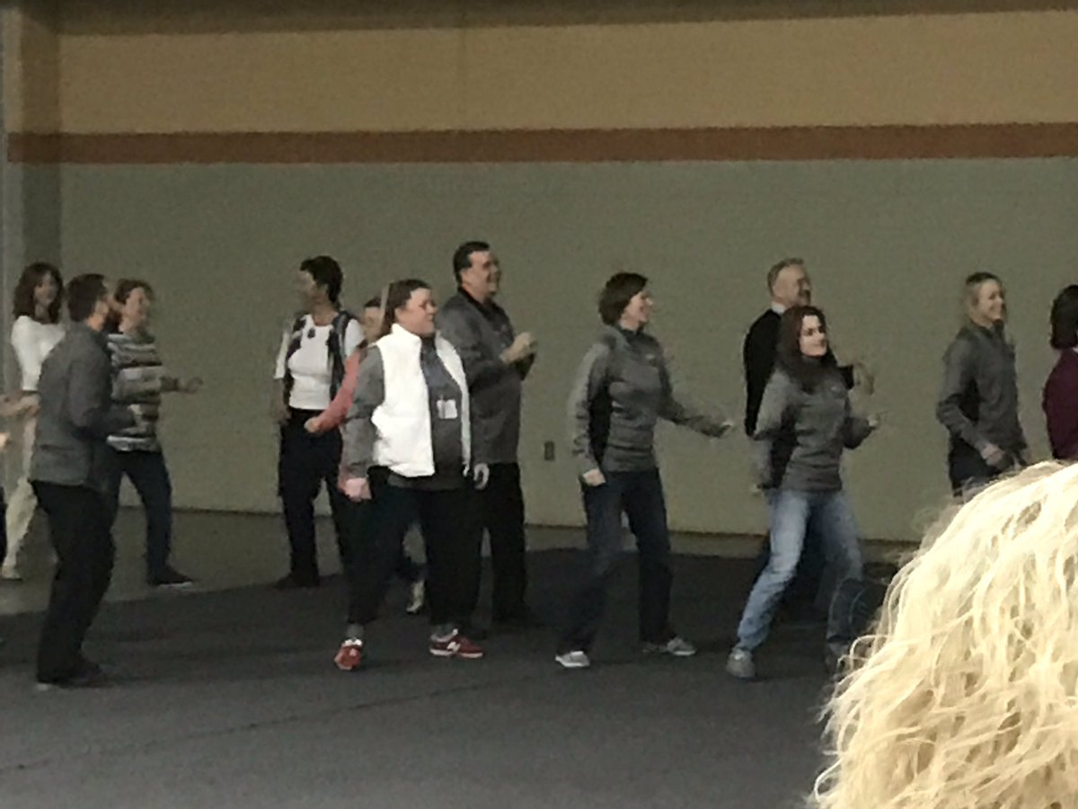 gilbert_schools's tweet photo. A group of 20 GCSD teachers spent the last three days learning #atplc. Today they celebrated with a little dance. #Gilbertpride https://t.co/6tB03KhNcN