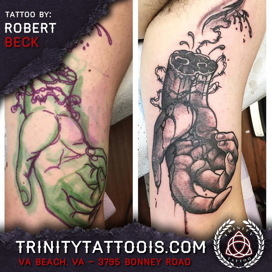 trinitytattoovb's tweet photo. Free hand HAND Mr. Beck made! #trinitytattoovb #freehand #tattoos #virginiabeach https://t.co/sj9D9pzozG