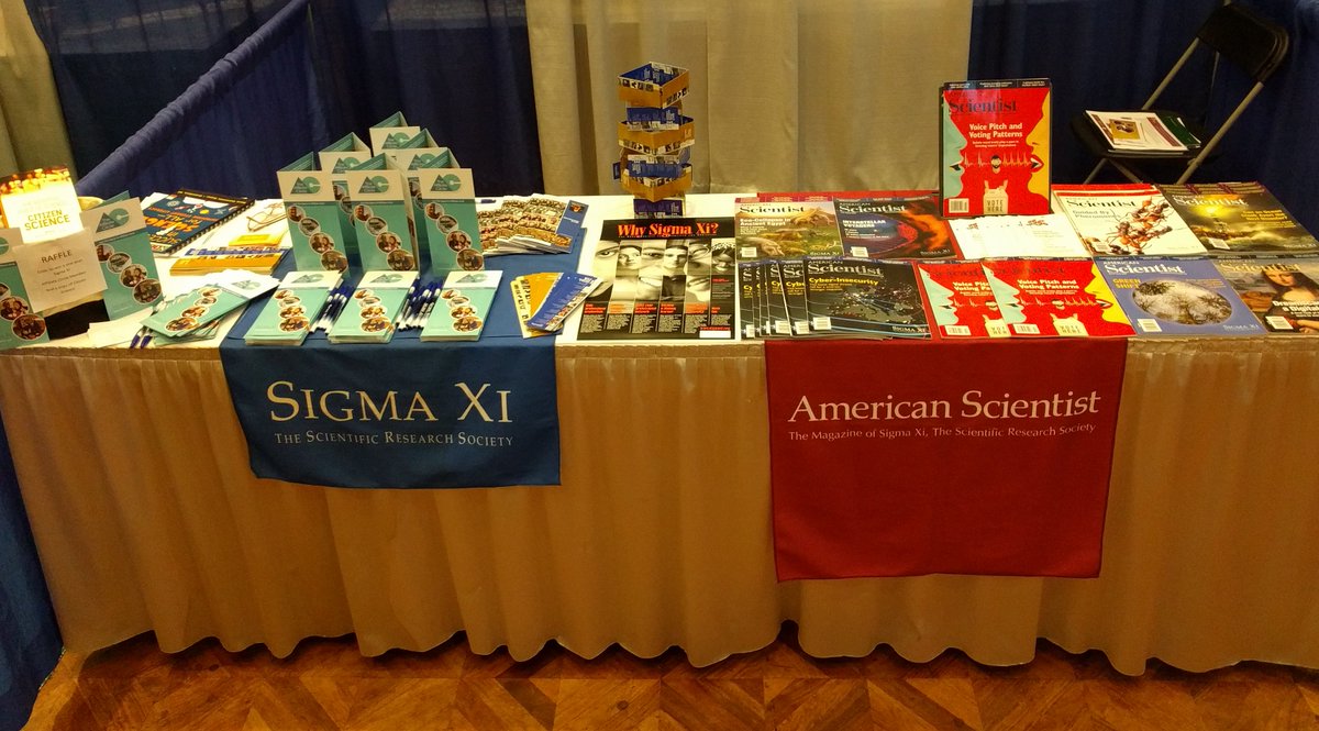 Sigma Xi is at the NC Science Teachers Association's Professional Development Institute today in Greensboro. Stop by to say hi!