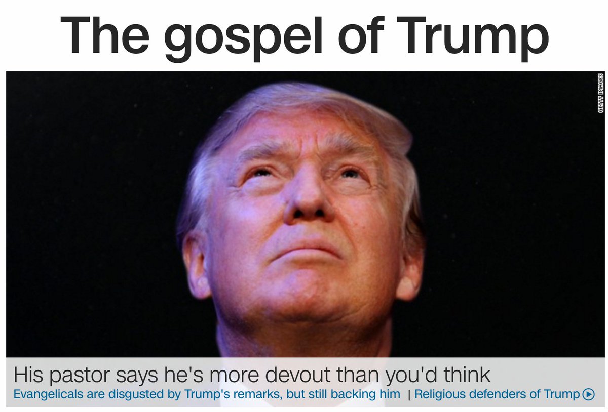 #IMHO, #Gospel and #Devout are not the most appropriate words to hang on a shameless #grabber.