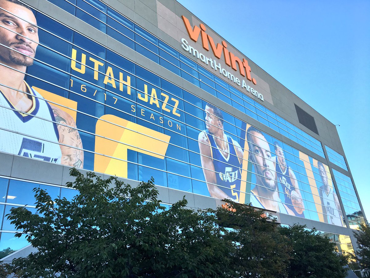 The last piece to the puzzle is complete and @vivintarena is ready for opening night! 😁👌😱👌😎 https://t.co/ysSWwXzhDu