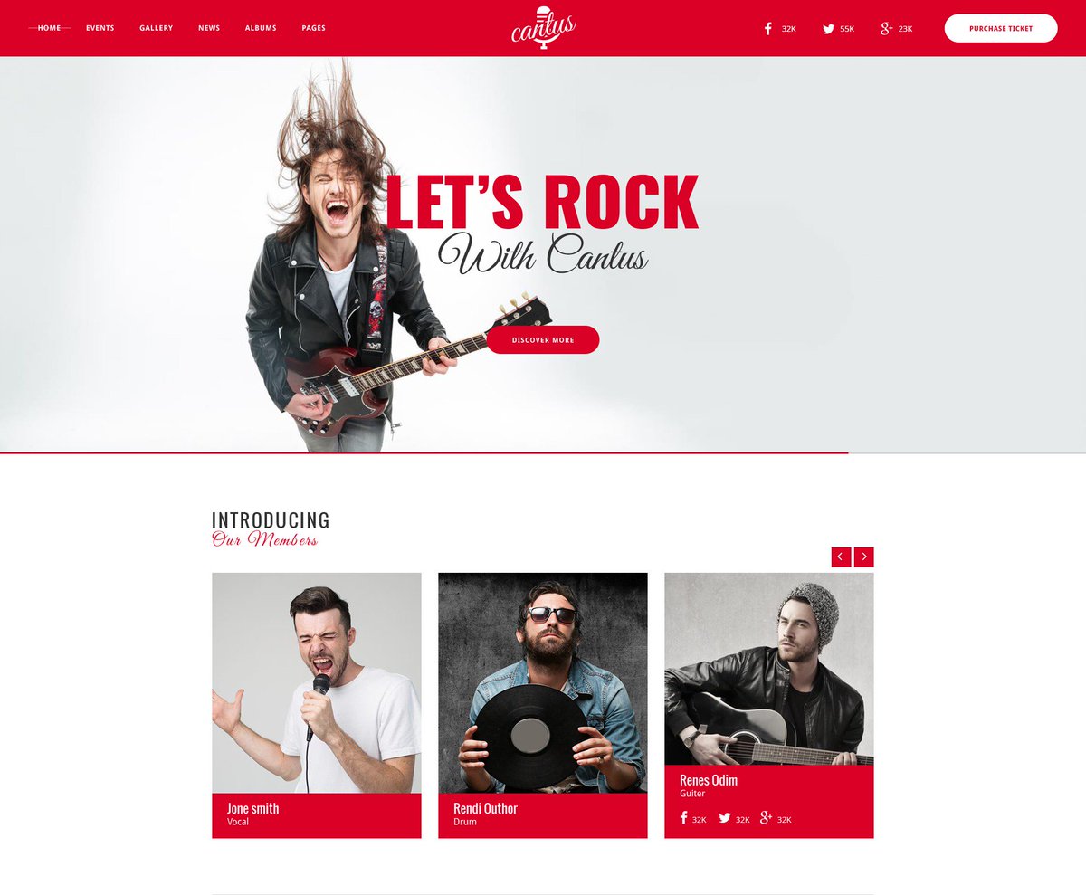 SymuCo's tweet photo. Our new free PSD template for bands and musicians #freebie #webdesign https://t.co/GkzJGSTxi5 https://t.co/n5xYW6Hlgz