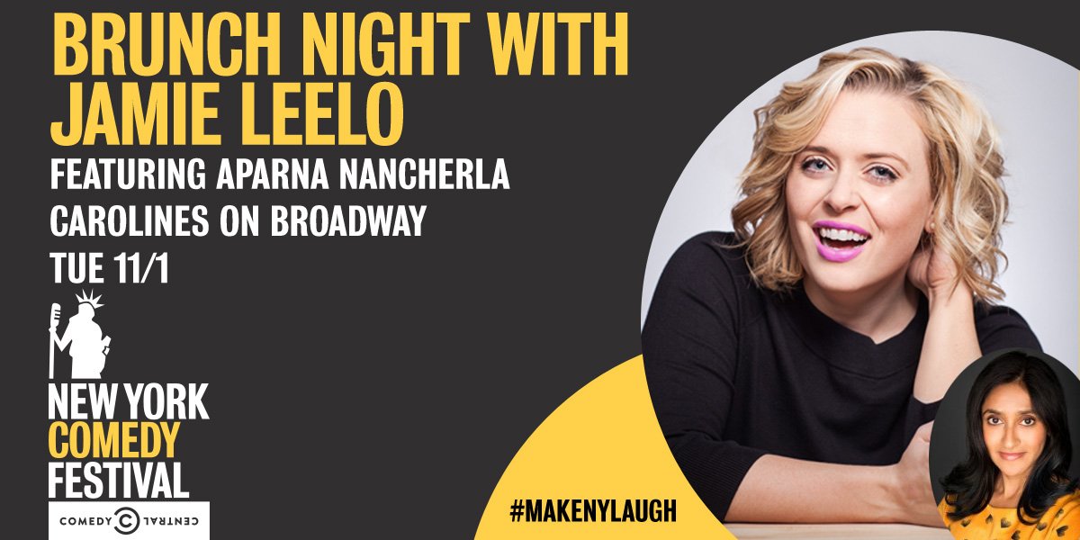CarolinesonBway's tweet photo. Brunch night is back for @nycomedyfest featuring special guest @aparnapkin! TICKETS HERE -> https://t.co/iS4h5w1CrX https://t.co/UKKPN361fI