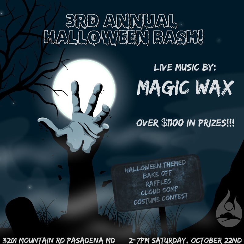 VapersKnoll's tweet photo. Tomorrow's the day! Stop on by our 3rd Annual Halloween Bash!
3201 Mountain Road, Suite 101. Pasadena, MD 21122 https://t.co/MBiH4BoRfs