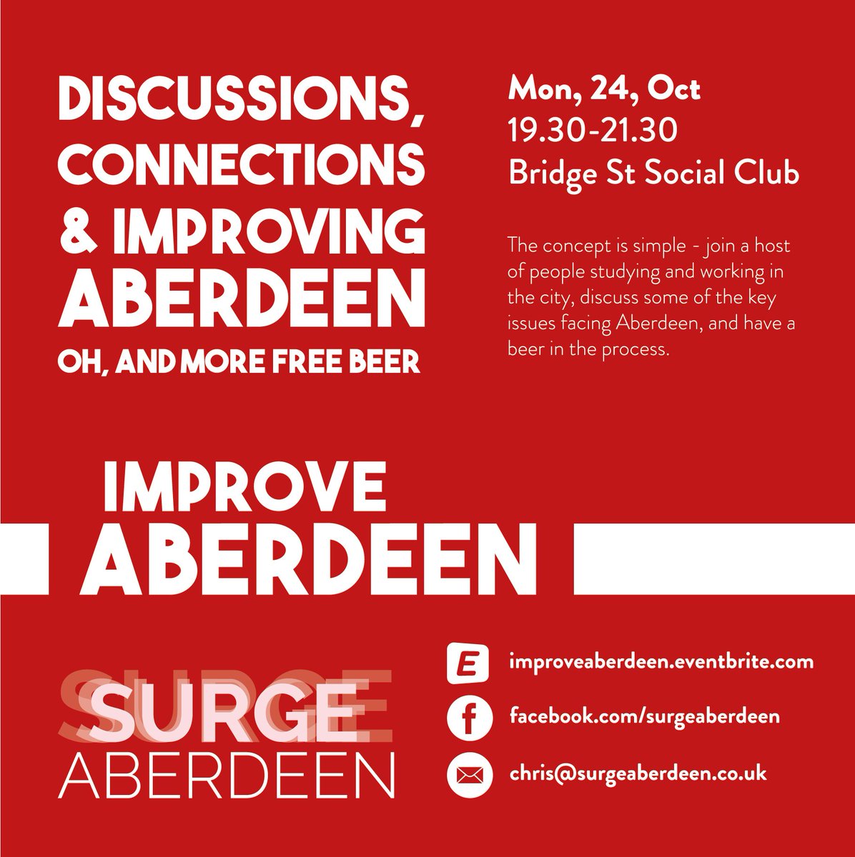 24 people signed up to 'Improve Aberdeen' already! Secure your place here; improveaberdeen.eventbrite.com