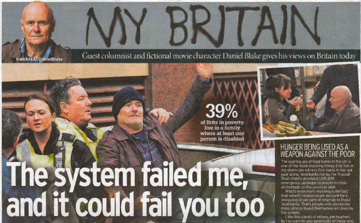 unitetheunion's tweet photo. #WeAreAllDanielBlake | The top 9 reasons why 'I, Daniel Blake' is the most important film of 2016 https://t.co/jWh5lHVhyl https://t.co/9pKcU7OL2B