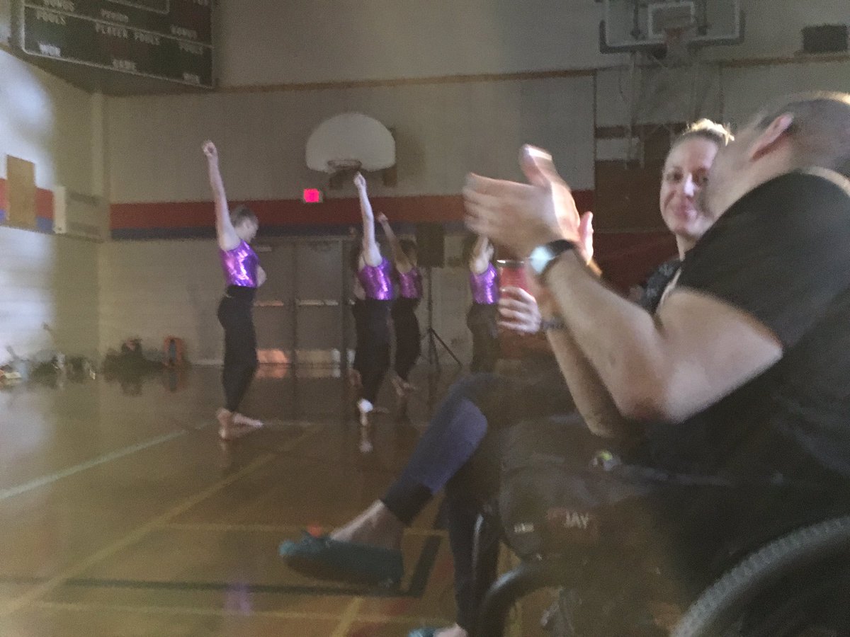 CCIwolves's tweet photo. The CCI dance team get's @spencer2thewest grooving! #CCIForChange https://t.co/PBTi5NB3Qe