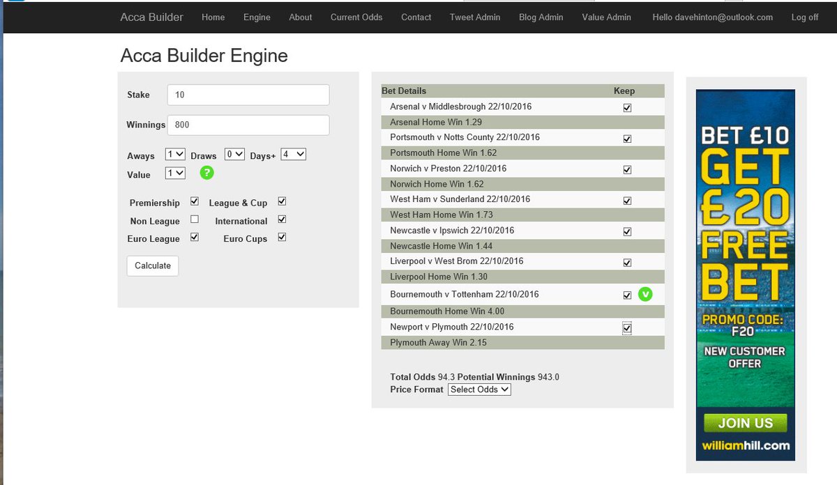 Long list for #saturday #Bournemouth to beat Spurs - And Boost your #acca