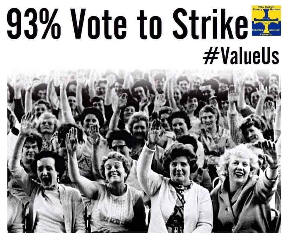 SouthernSP's tweet photo. Solidarity with @CountyDurhamTAs 
#FightTilYouWin https://t.co/gtmmi4OMfn