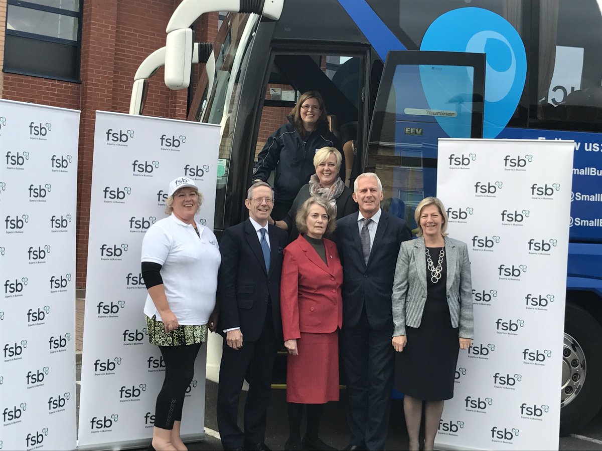 FSB_Voice's tweet photo. Really great to see the @SmallBizSatUK team today! They popped by our Blackpool HQ ahead of the official launch of the bus tour this Monday https://t.co/EC9aUiYmIy