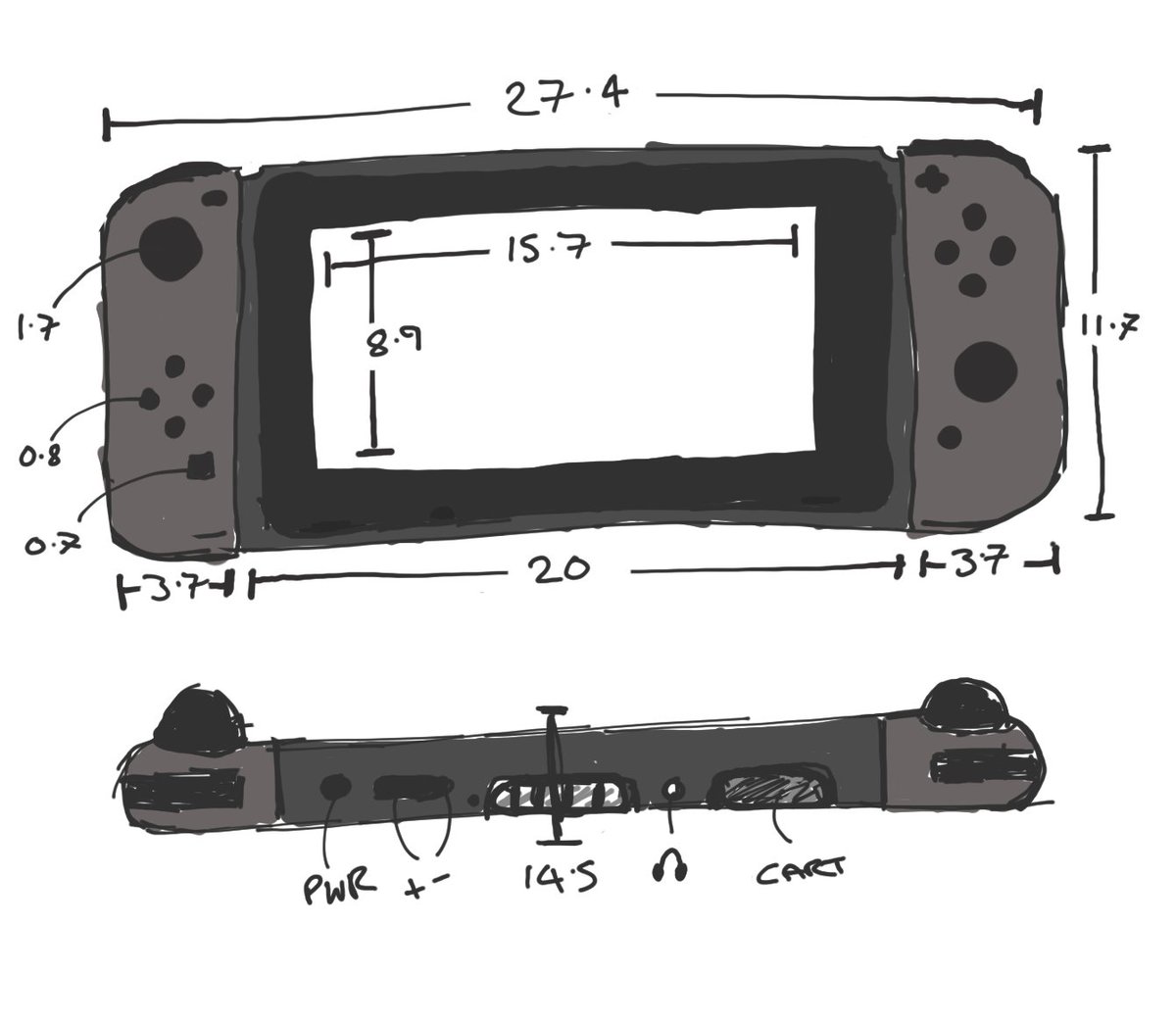 nintendo switch dimensions