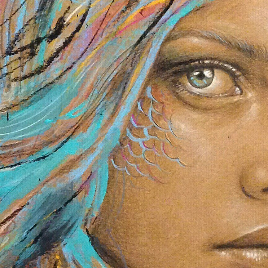VeryPrivate_Art's tweet photo. Detail 05 * MERMAID SERIES * #portrait by @thiagovaldi
#mixedmedia #mermaid #valdivaldi
#… https://t.co/gLXAbLYpc5 https://t.co/tPMMuPipN7