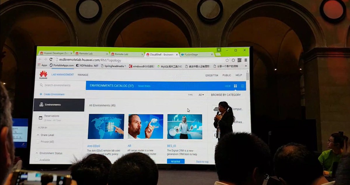 MayaBerLerner's tweet photo. Exciting launch of #Huawei remote labs @ #hce2016 Paris. Providing ecosystem developers with easy access to infra APIs anytime anywhere https://t.co/j6uQQzJmdW